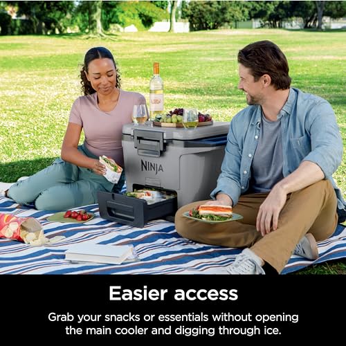 Slate Gray 50qt Hard Cooler with Dry Storage Drawer B4107