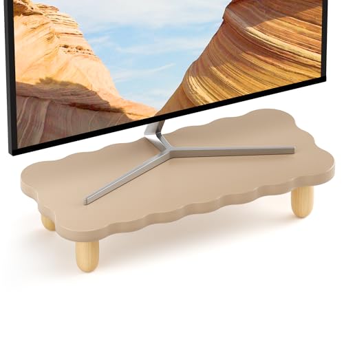 White Wood Monitor Stand Riser D927