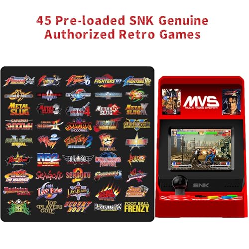 Mini Home Arcade Machine with 45 Pre-Loaded Classic Games, 3.5inch Screen W995309