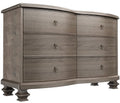 White 6 Drawer Wooden Dresser M164