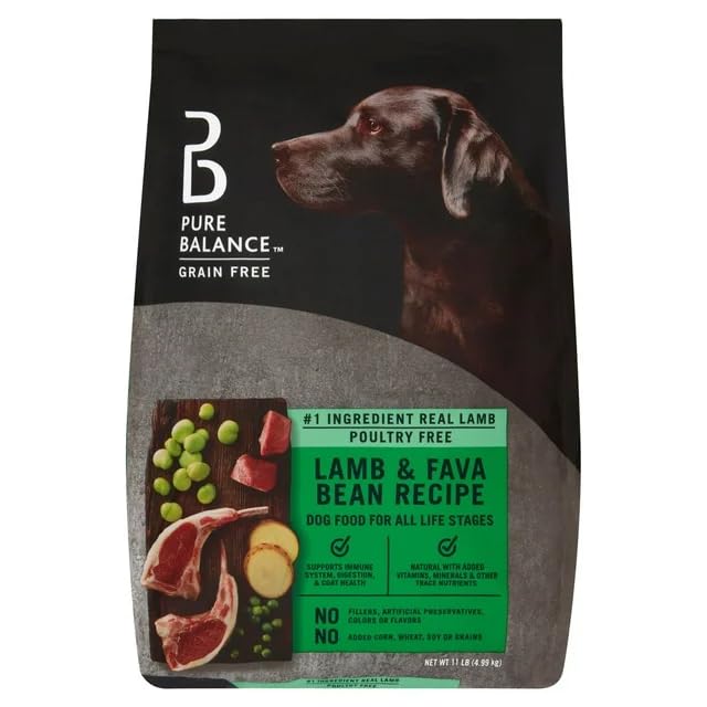 11 Lbs Grain-Free Dry Dog Food (Lamb & Fava Bean) N694