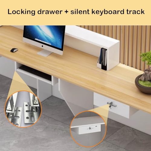 Wooden Reception Desk With Lockable Drawers J75077