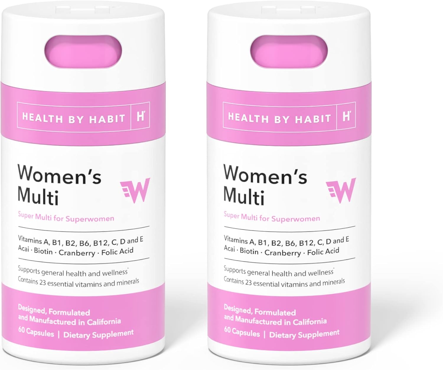2 Packs 120 Capsules Multi Vitamin Supplement P4602