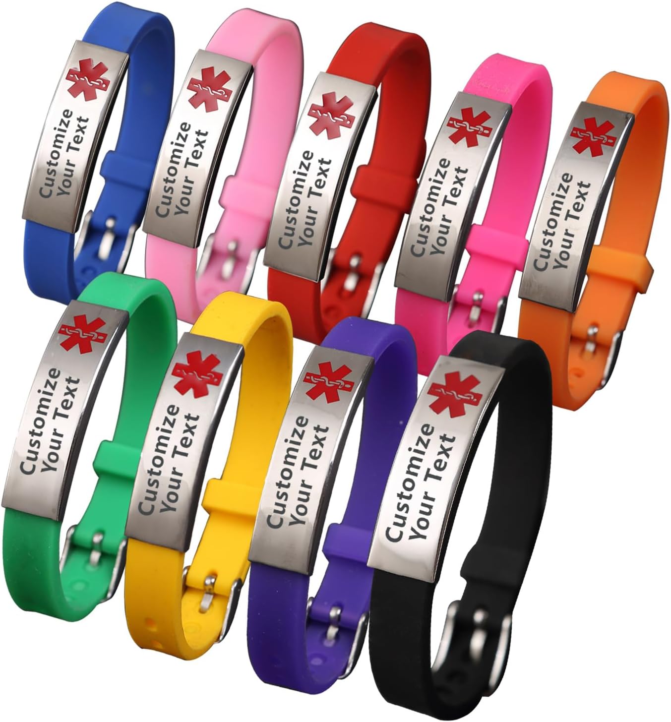 Silicone Medical Alert Wristband U2336