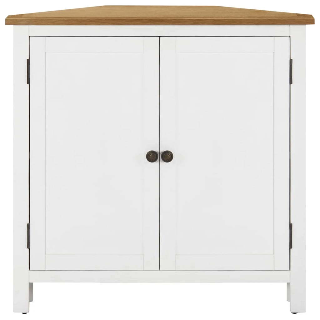 Solid Oak Wood Corner Cabinet U209272