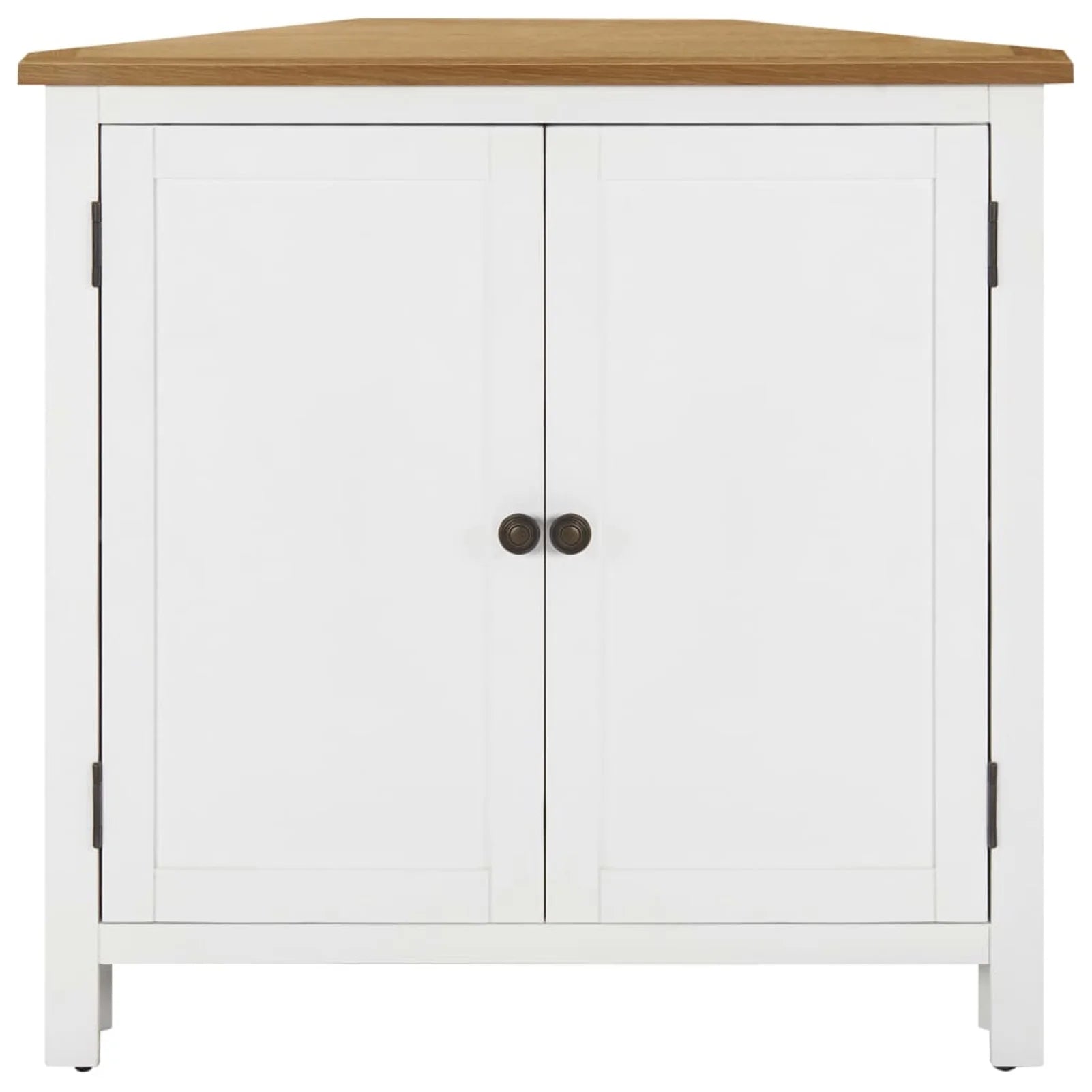 Solid Oak Wood Corner Cabinet U209272