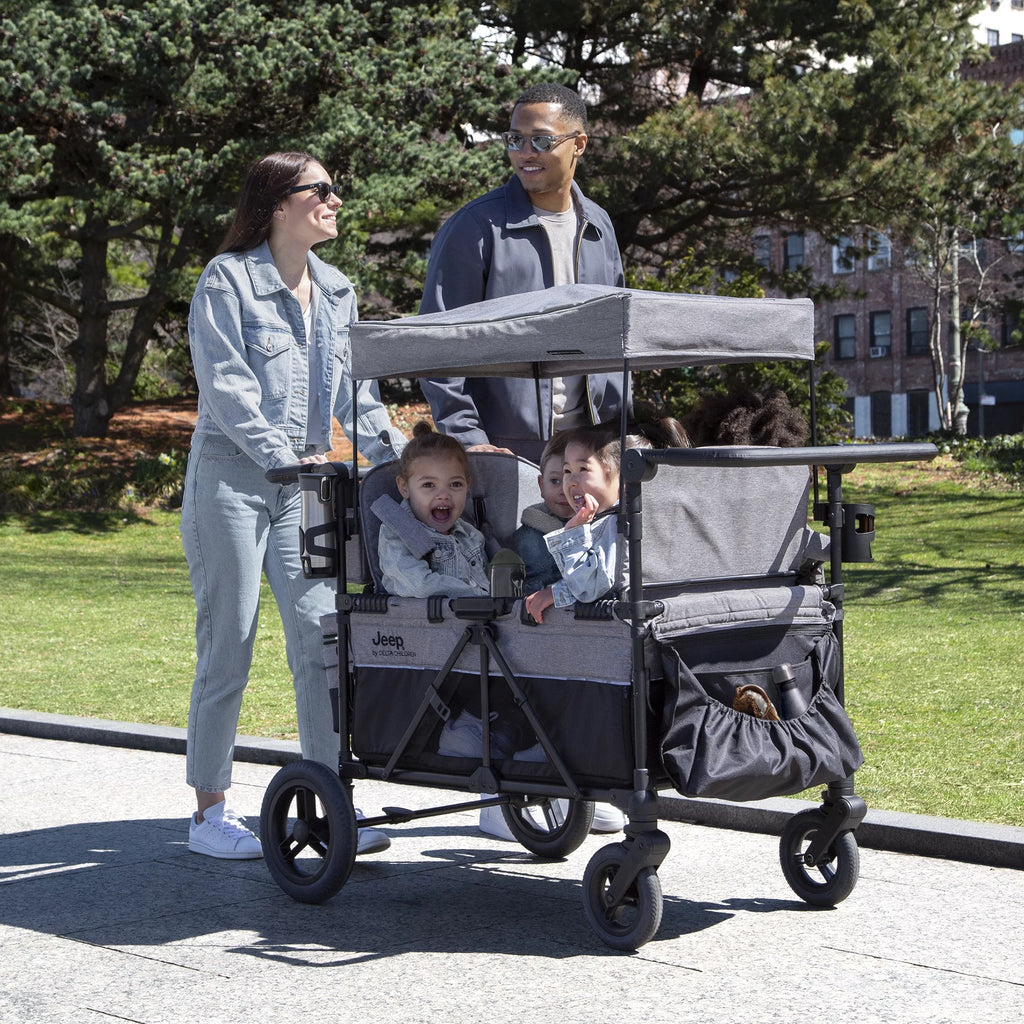 Grey 4 Seater Stroller Wagon E41733