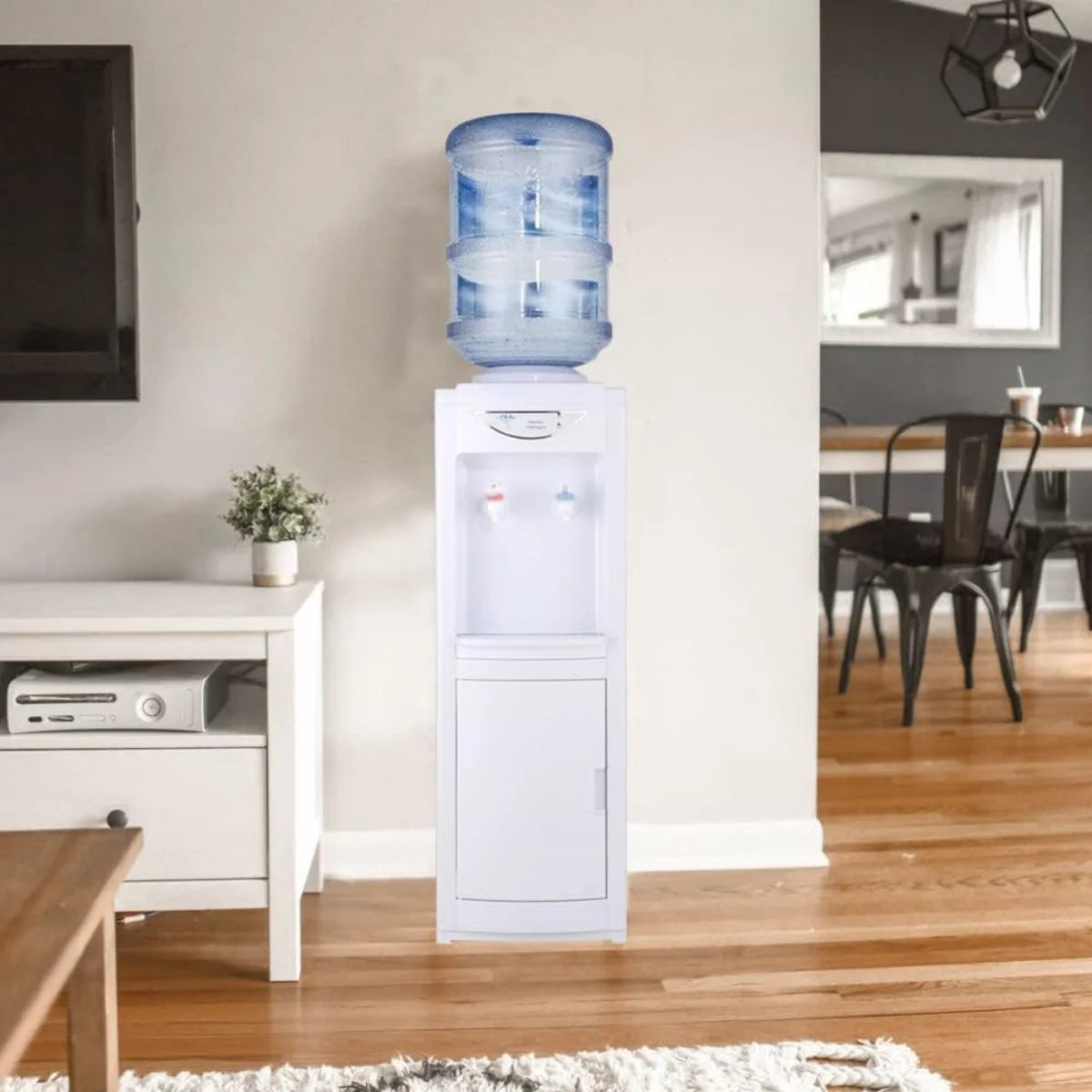 Water Cooler Dispenser, Hot & Cool Top Loading, 5 Gallons V63318