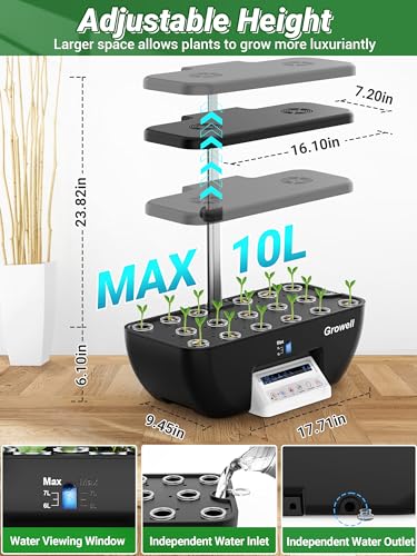 17 Pods Indoor Garden with Full-Spectrum Grow Lights W841232