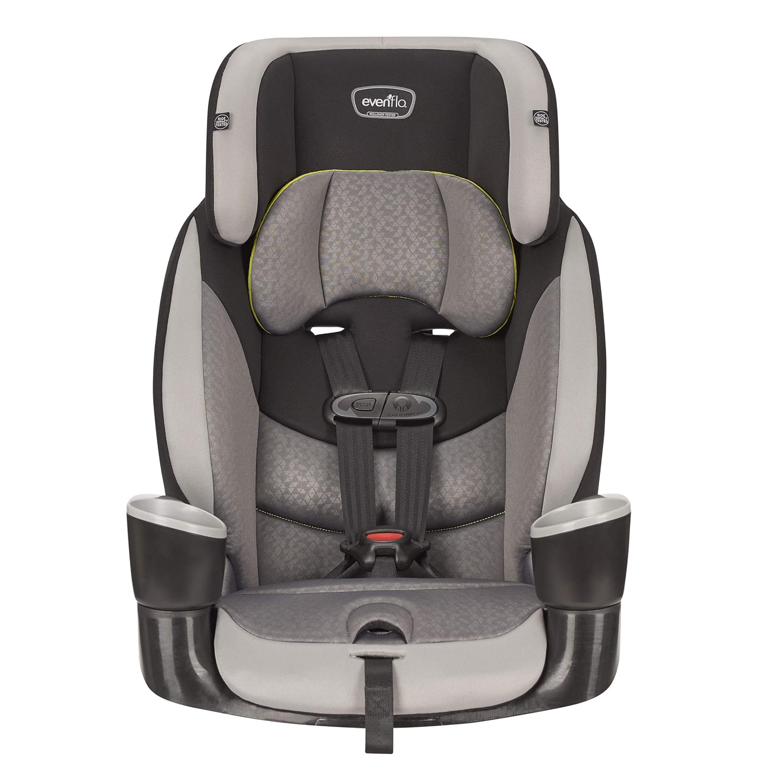 Granite Gray Polyester Highback Booster Car Seat J276928