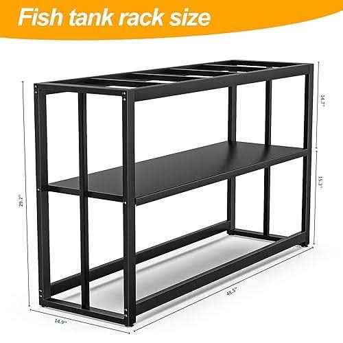 55-75 Gallon Fish Tank Stand with Storage Shelf I2778