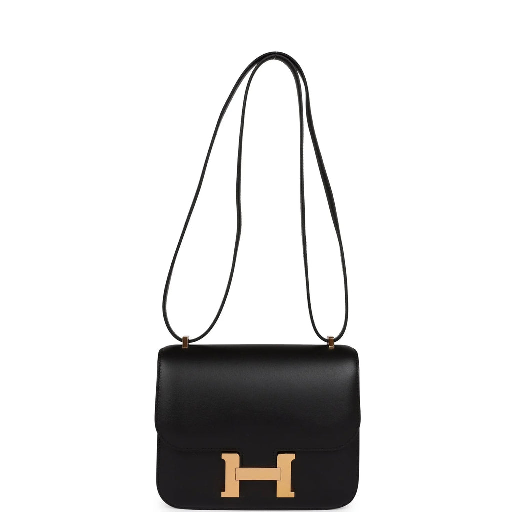 Black Veau Monsieur Rose Gold Hardware Bag A94516