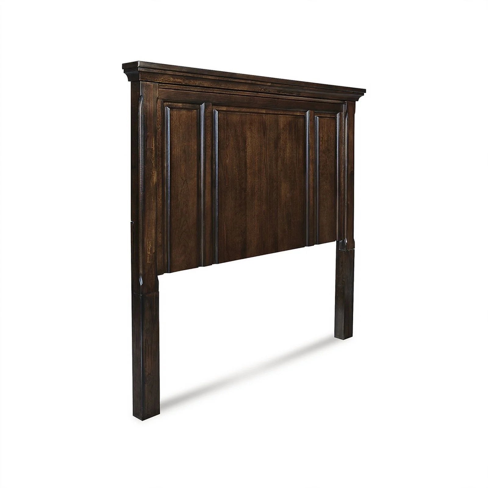 Dark Brown Wood Queen Panel Headboard H189263