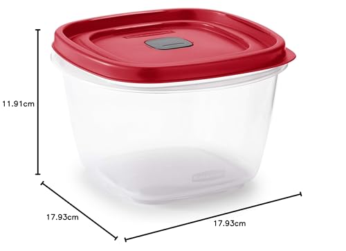7-Cup Food Storage Container, Racer Red (Pack of 2) R78921