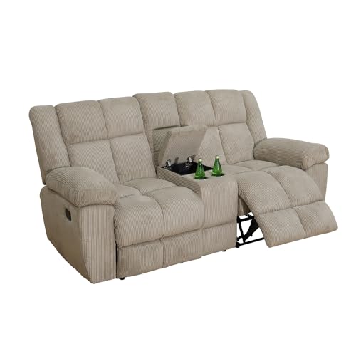 3 Pieces Corduroy Recliner Sofa Set L26270