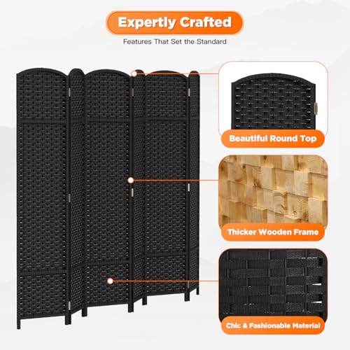 Brown 4 Panel Room Divider R923