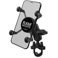 Large Phone Mount with Handlebar U-Bolt Base and Short Arm D278