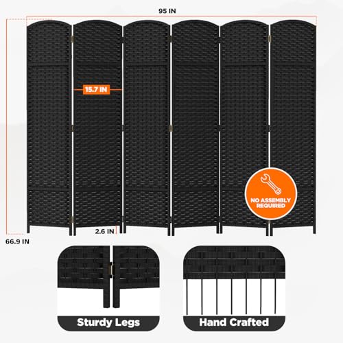 Brown 4 Panel Room Divider R923