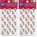 Mini Candy Cane Edible Cupcake Toppers Q58869