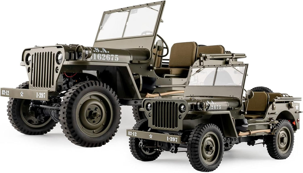 1/12 1941 MB Scaler RC Jeep 4x4 RTR RC Rock Crawler Military B84233