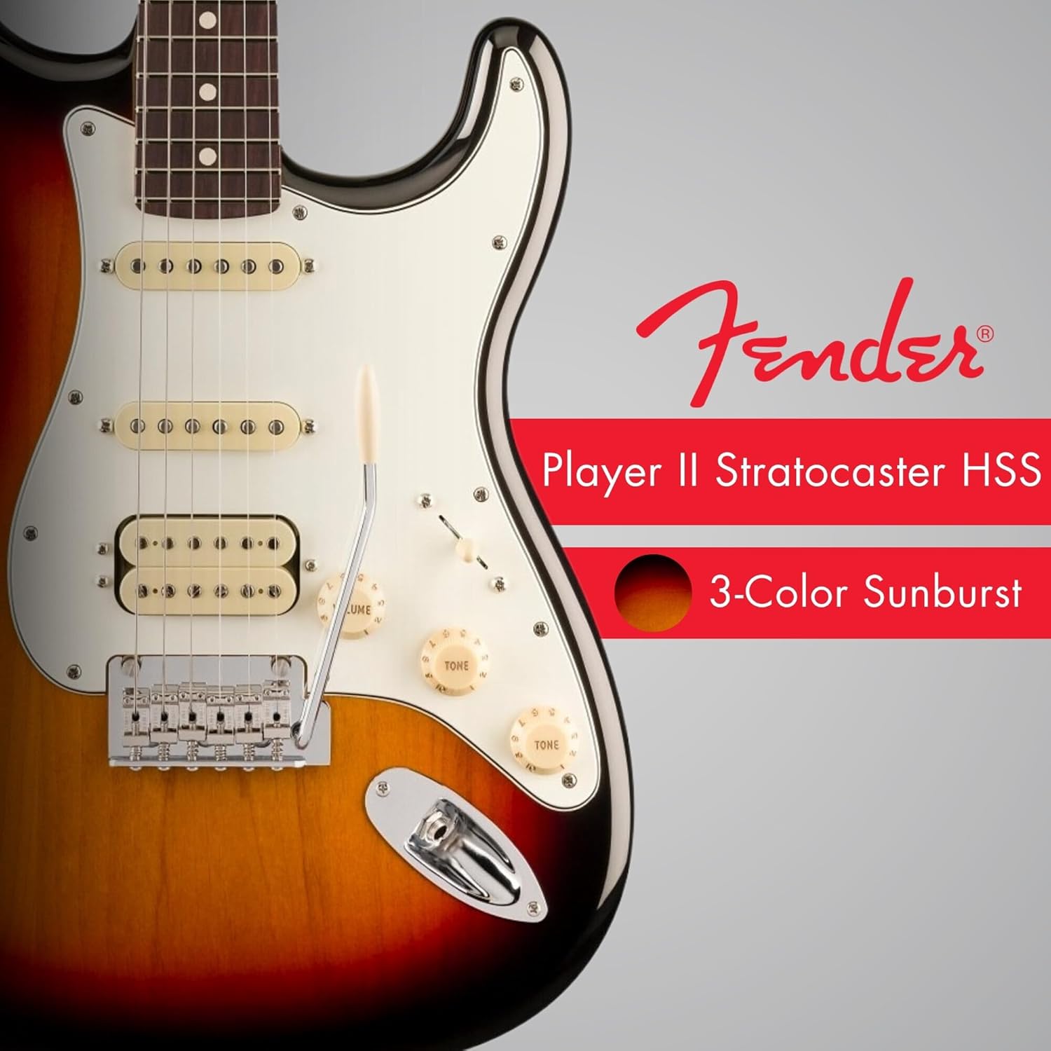 3-Color Sunburst Rosewood Fingerboard Electric Guitar Y5096