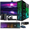 Gaming Desktop PC, Intel i5 4th Gen, GT 1030 2GB DDR5, 8GB RAM, 1TB SSD + 4TB HDD, 24 Inch Curved Gaming Monitor, Windows 11 Pro A646