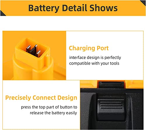 2-Pack 18V 5.0Ah Replacement Battery for 18 Volt XRP Ni-Mh Batteries O305