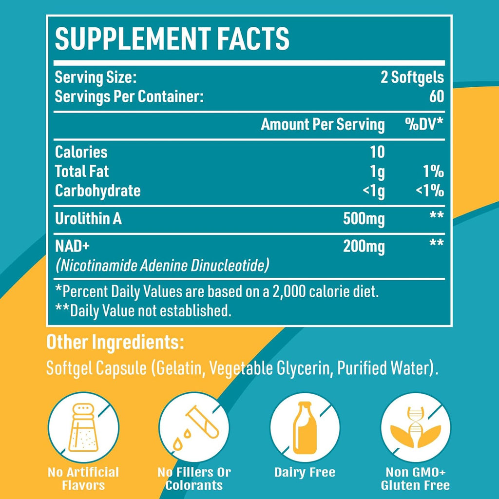 Urolithin A 500mg Supplement E111357
