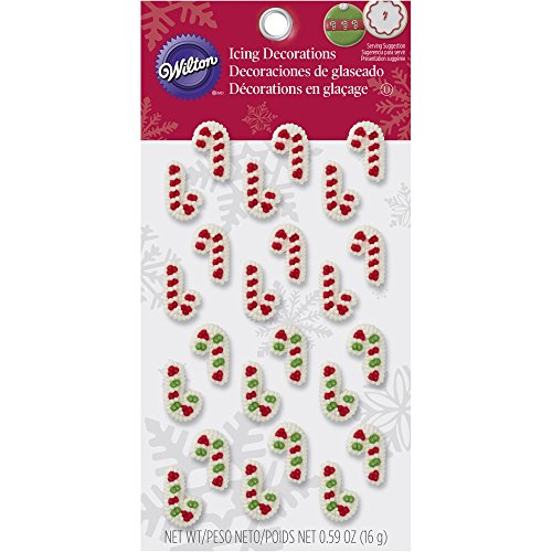 Mini Candy Cane Edible Cupcake Toppers Q58869