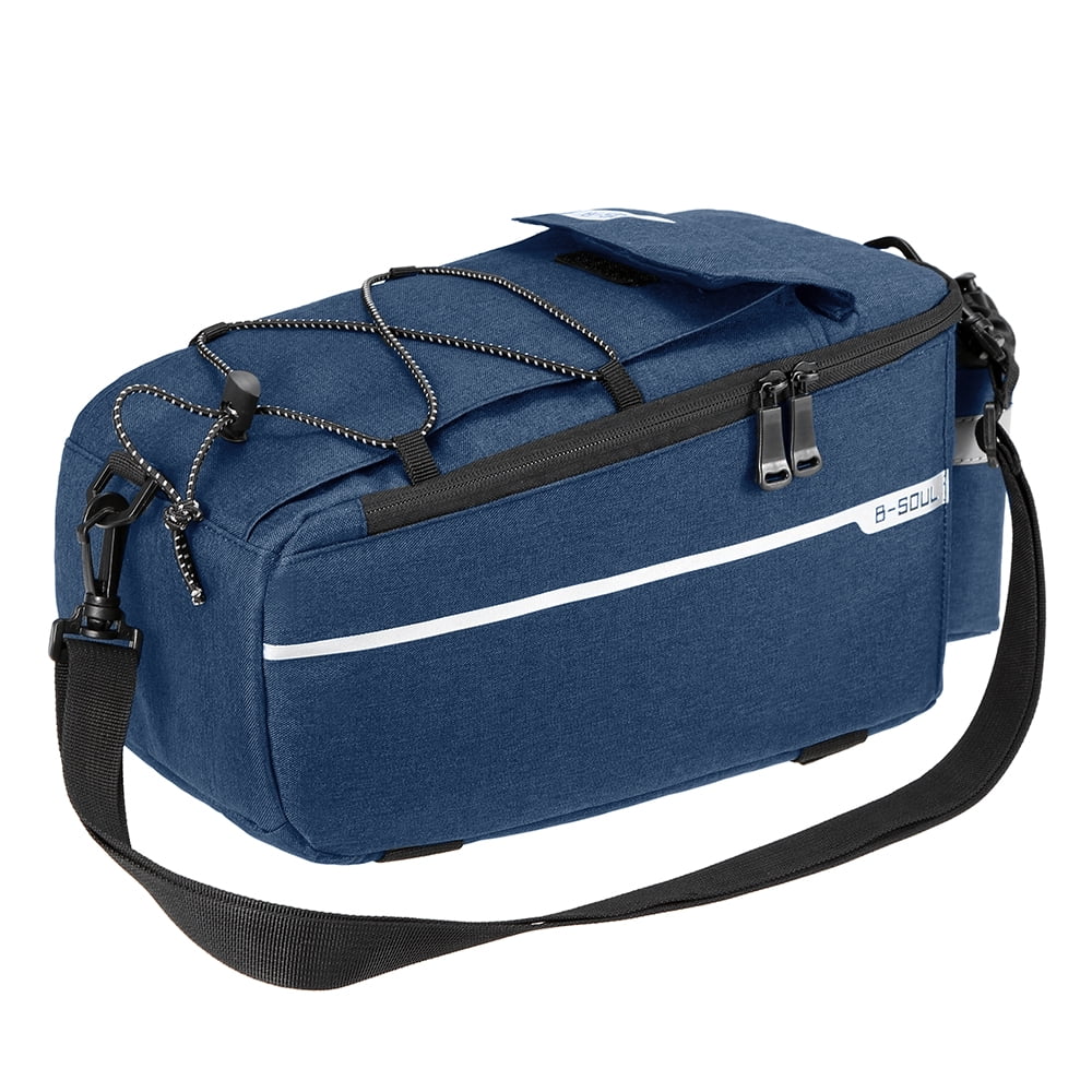 Insulated Trunk Cooler Bag Cycling Rear Rack Storage Luggage Bag Reflective MTB Bike Pannier Bag I568117
