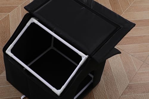 Brown Waterproof Outdoor Cat House Y832835