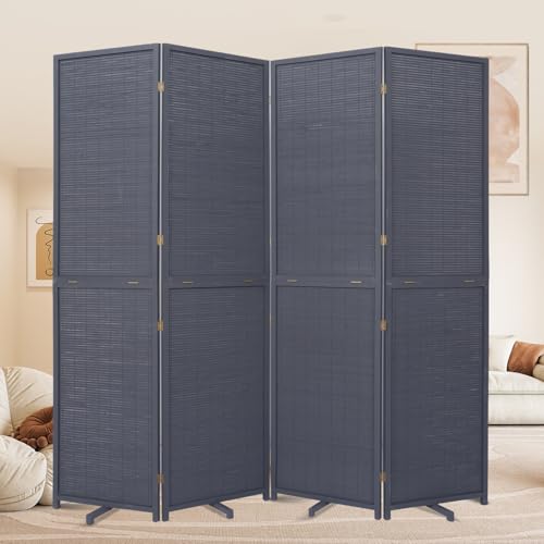 Hand-Made Bamboo 4 Panel Room Divider I6041