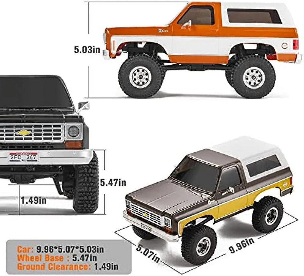 Black 1/24 RC Crawler 4WD Off-Road RC Model R58406