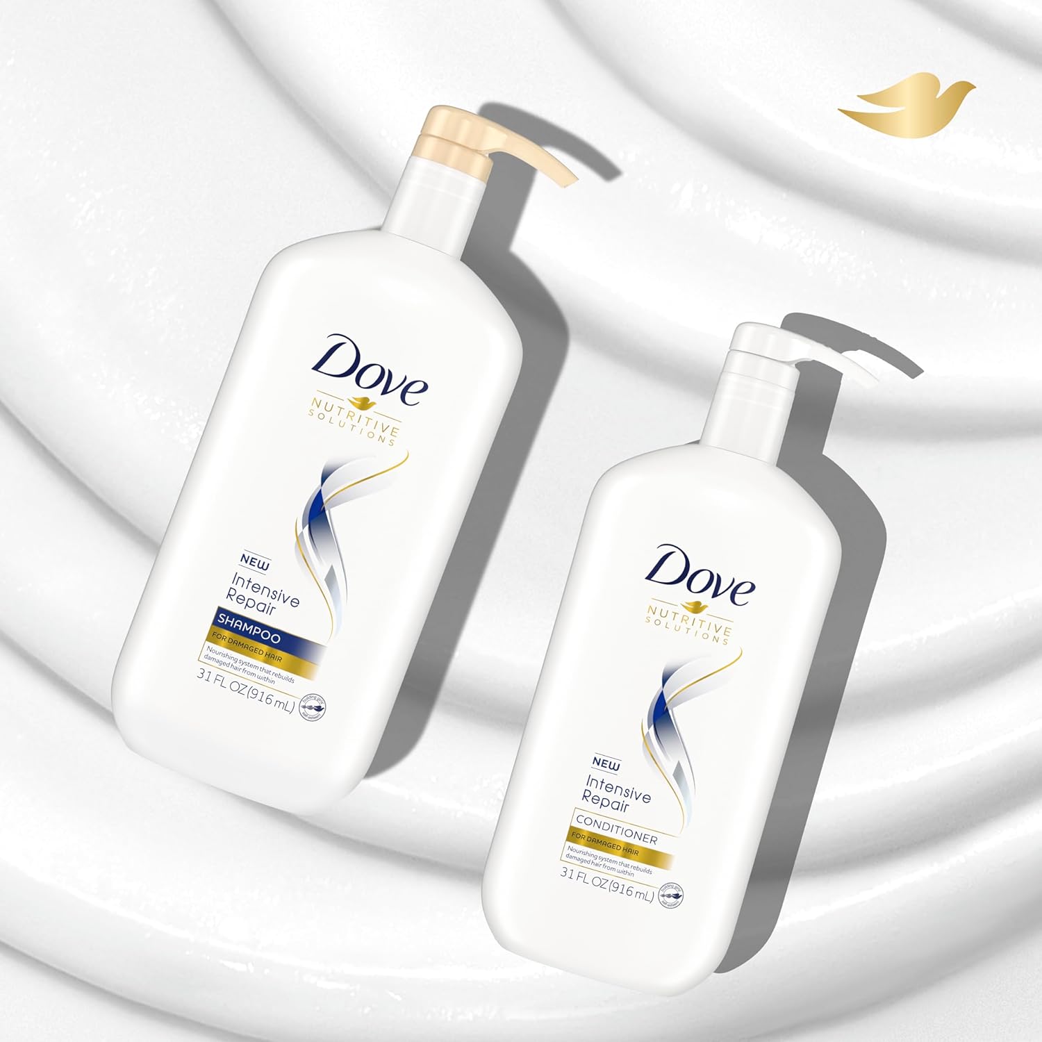 2 Count 31 oz Strengthening Shampoo and Conditioner with Pump H730