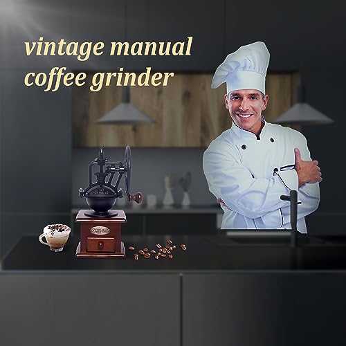 Vintage Wooden Manual Coffee Bean Grinder Z915516