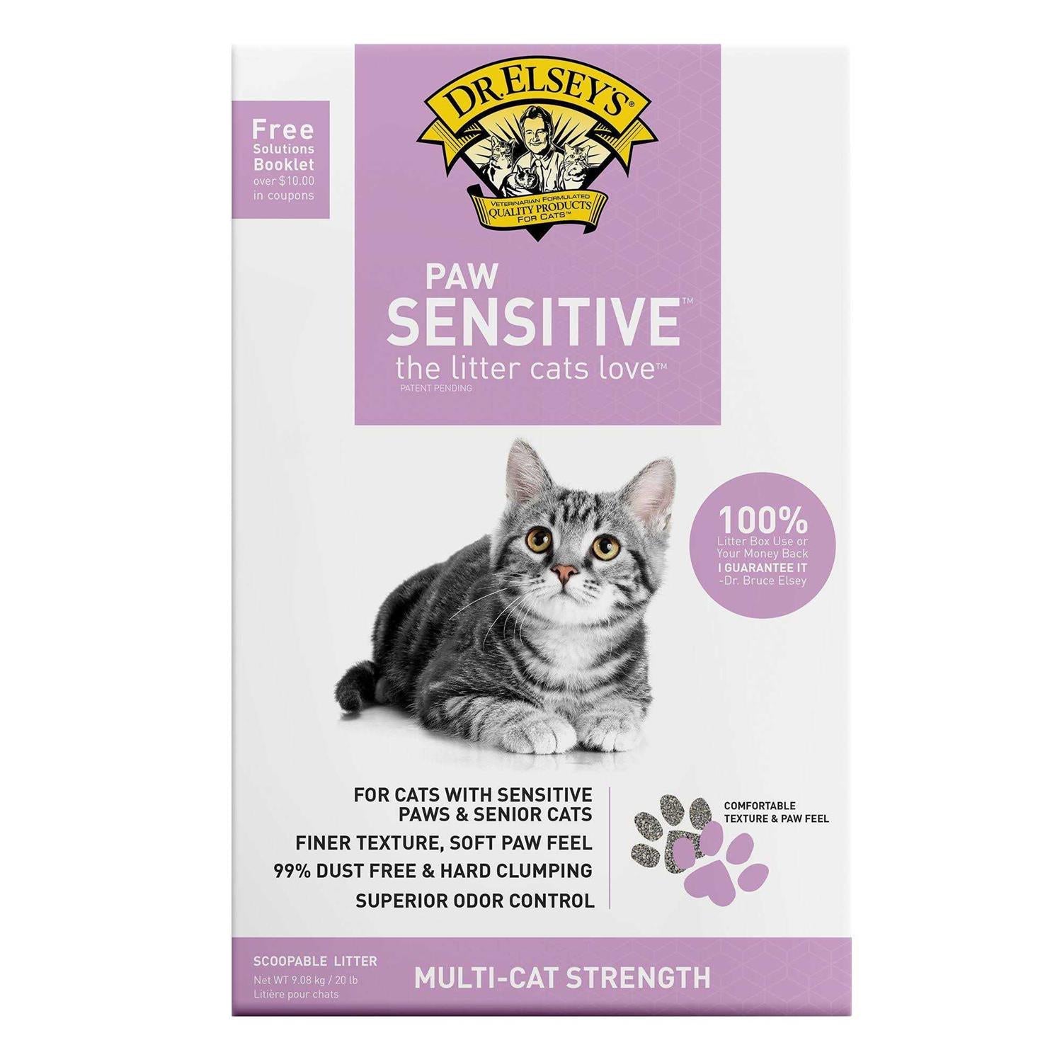 Paw Sensitive Clumping Multi-Cat Clay Litter Y77444
