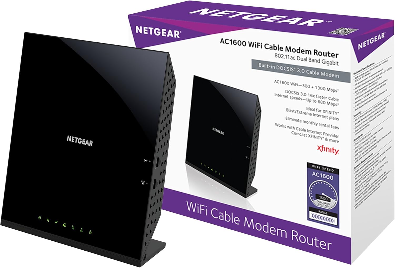 Cable Modem WiFi Router Combo D3948