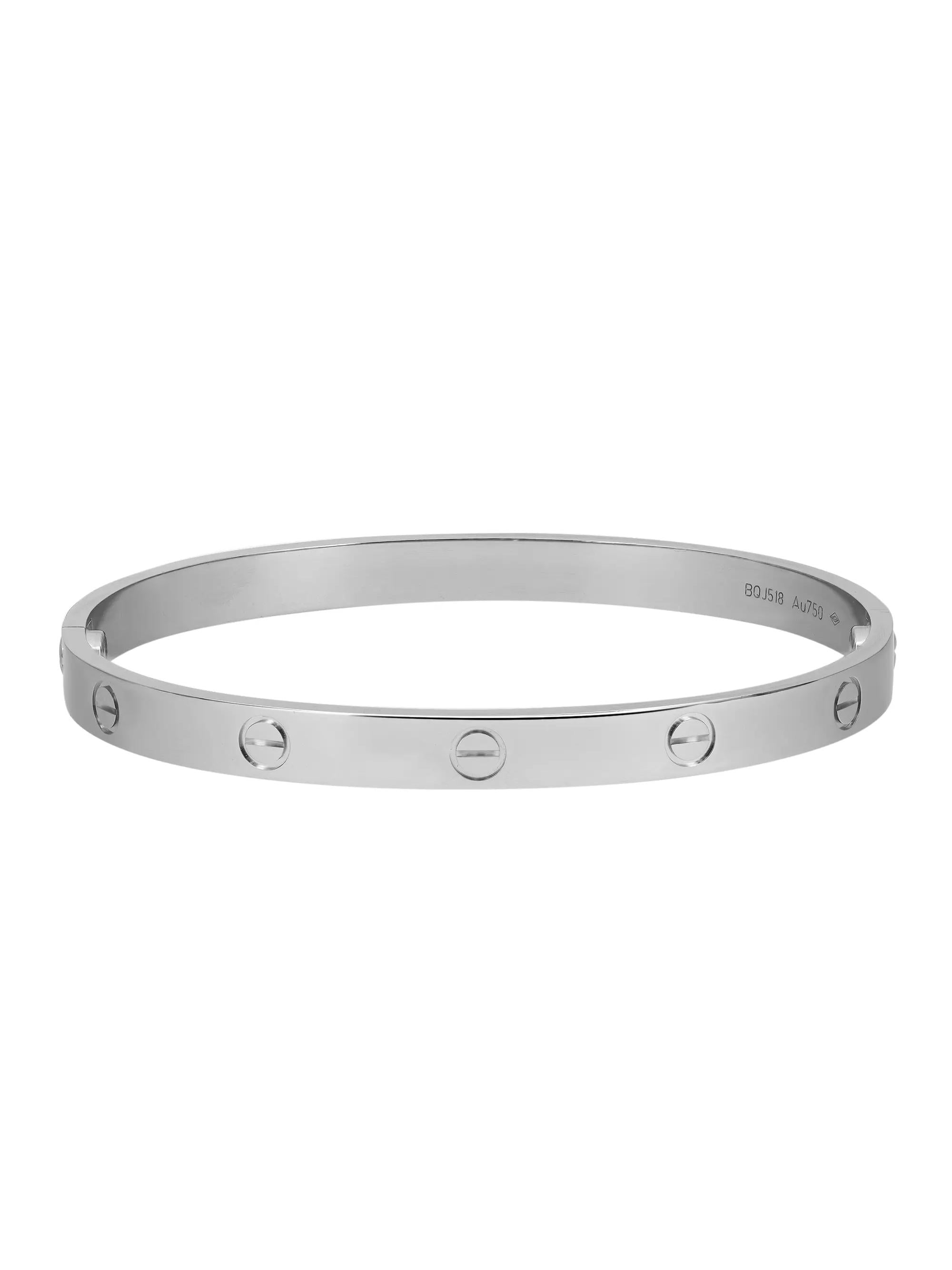18K White Gold Bracelet Size 20 K6243