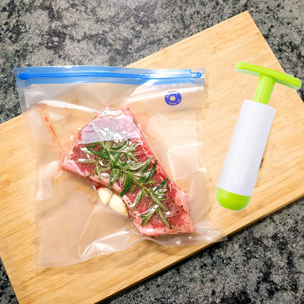 15 Pcs Reusable Vacuum Sealer Food Storage Bags P86725