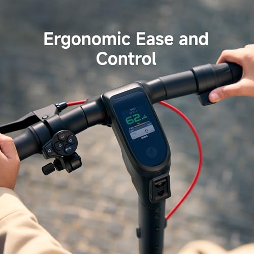 Electric Scooter, 20 MPH, 44-Mile Range, Self-Sealing Tubeless Tires, Front Hydraulic & Rear Elastomer Suspension T112568