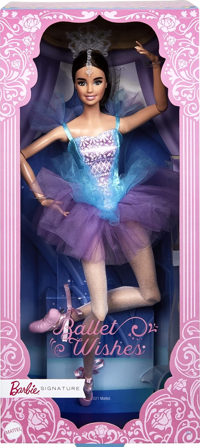 Barbie Doll with Ballerina Costume, Tutu, Tiara and Pointe Shoes M742318