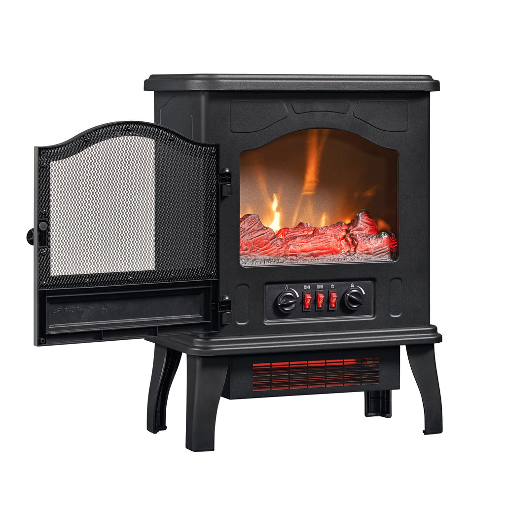 1500W Black Infrared Quartz Electric Stove Heater W7159
