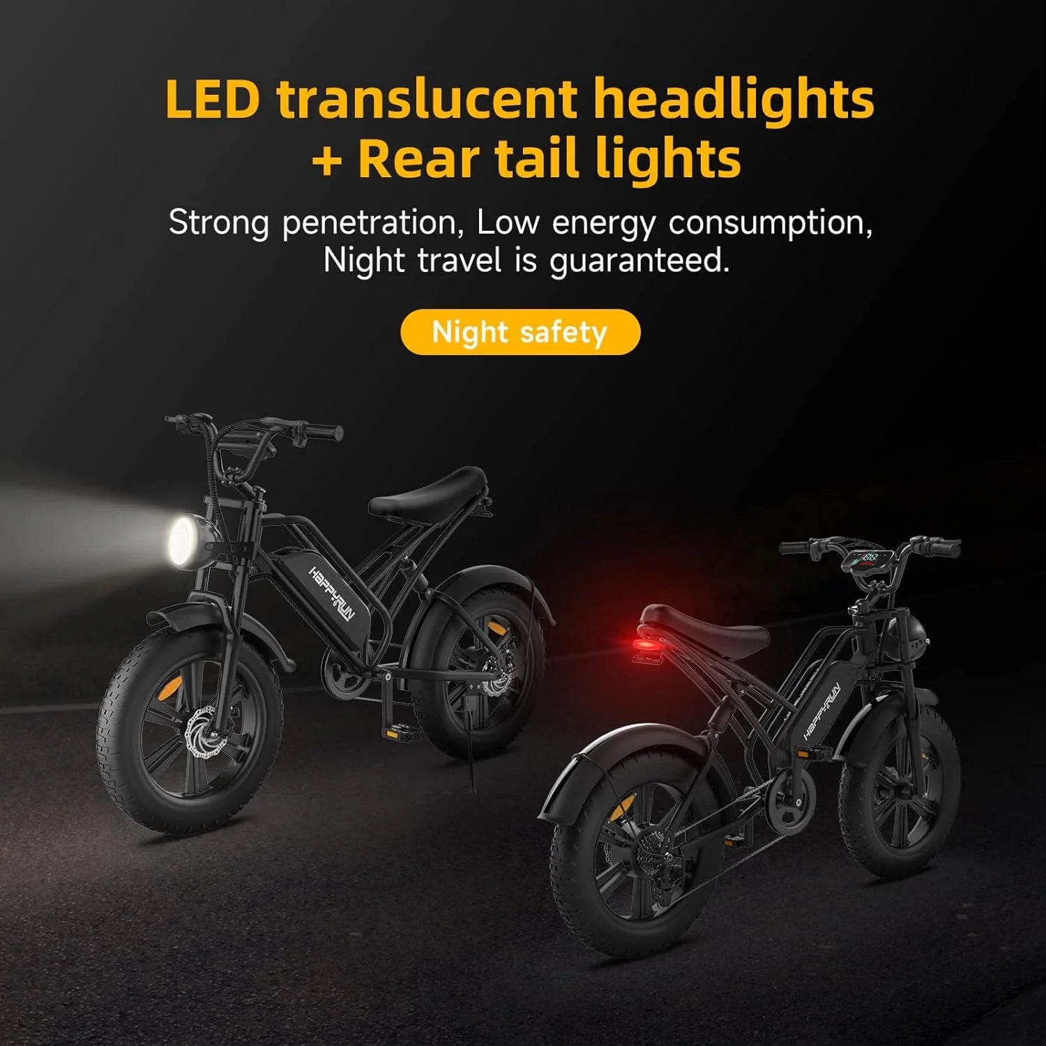 20" Fat Tire Electric Bike 1500W Motor 48V 18AH Removable Battery C717