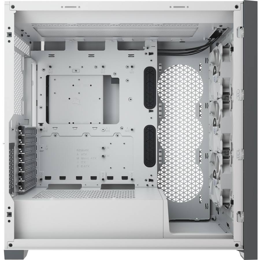 White Tempered Glass Mid-Tower ATX PC Case Z43510