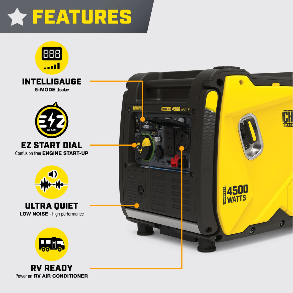 4500-Watt Gasoline Inverter Generator A86447