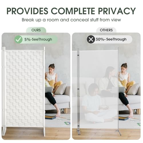 White Folding Room Divider N620