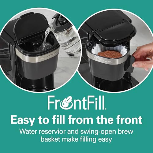 5 Cup Drip Coffee Maker with Glass Carafe, Black & Stainless Steel E6777