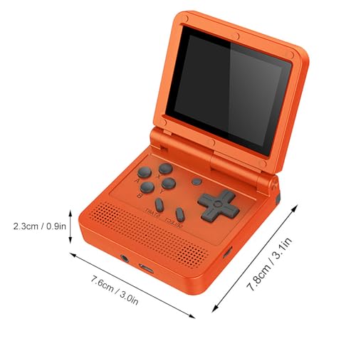 Retro Handheld Game Console with 16G Built-in 2000 Classic Games Red P2805
