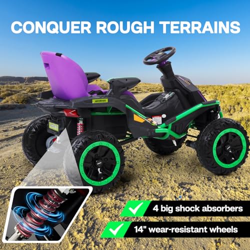 24V Ride on Toy with 4 Motors 300W Bluetooth Speaker 24V 7AH Battery X93908