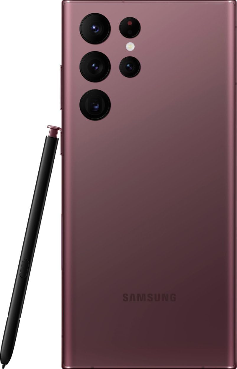 Galaxy S22 Ultra 5G, 256GB, Fully Unlocked - Burgundy R343